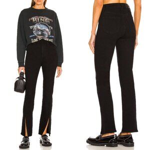 Pistola Black Wash Teagan High Rise Vented Straight Leg Jeans